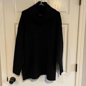 NEW LOFT Outlet Ladies Long Sleeve Black Knit Turtleneck Sweater Size M